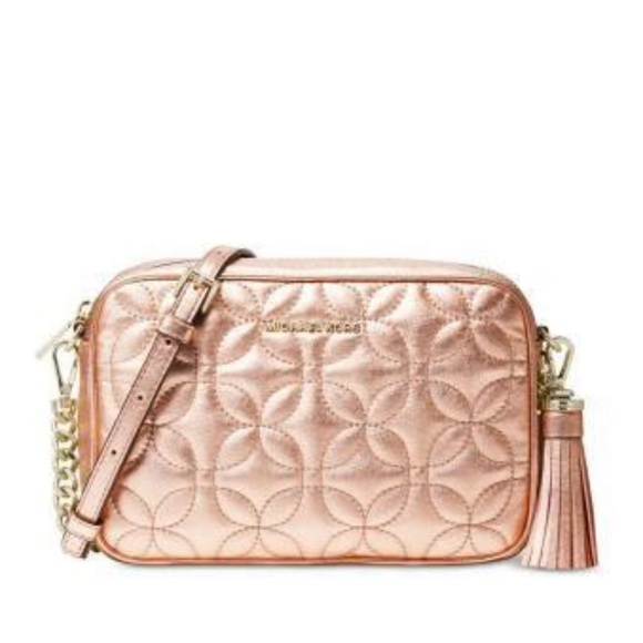 Michael Kors Bags Michael Kors Quilted Floral Camera Bag Like New